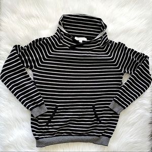 Amour Vert Medium Sweatshirt Black White 100% Ctn